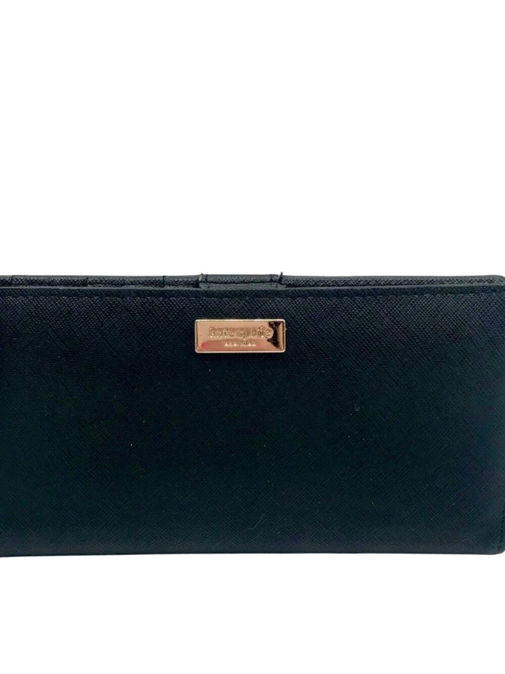Kate Spade Black Saffiano Leather Laurel Way Stacy Bi-Fold Wallet